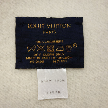 二手 ◆Louis Vuitton 围巾 Escharp Reykjavik 羊绒 100% M71126 灰色 LOUIS VITTON [AFI21] 