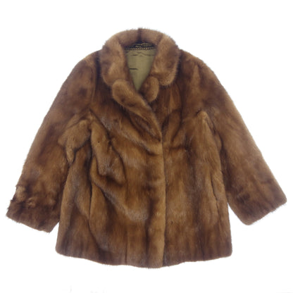 Good condition ◆ SAGA MINK SELECTED Gold Saga Mink Half Coat Brown Size 11 SAGA MINK SELECTED [AFF22] 