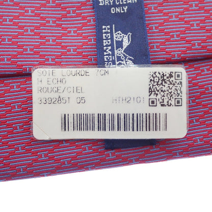 Very beautiful item◆Hermes tie All pattern 100% silk Red with box HERMES [AFI21] 