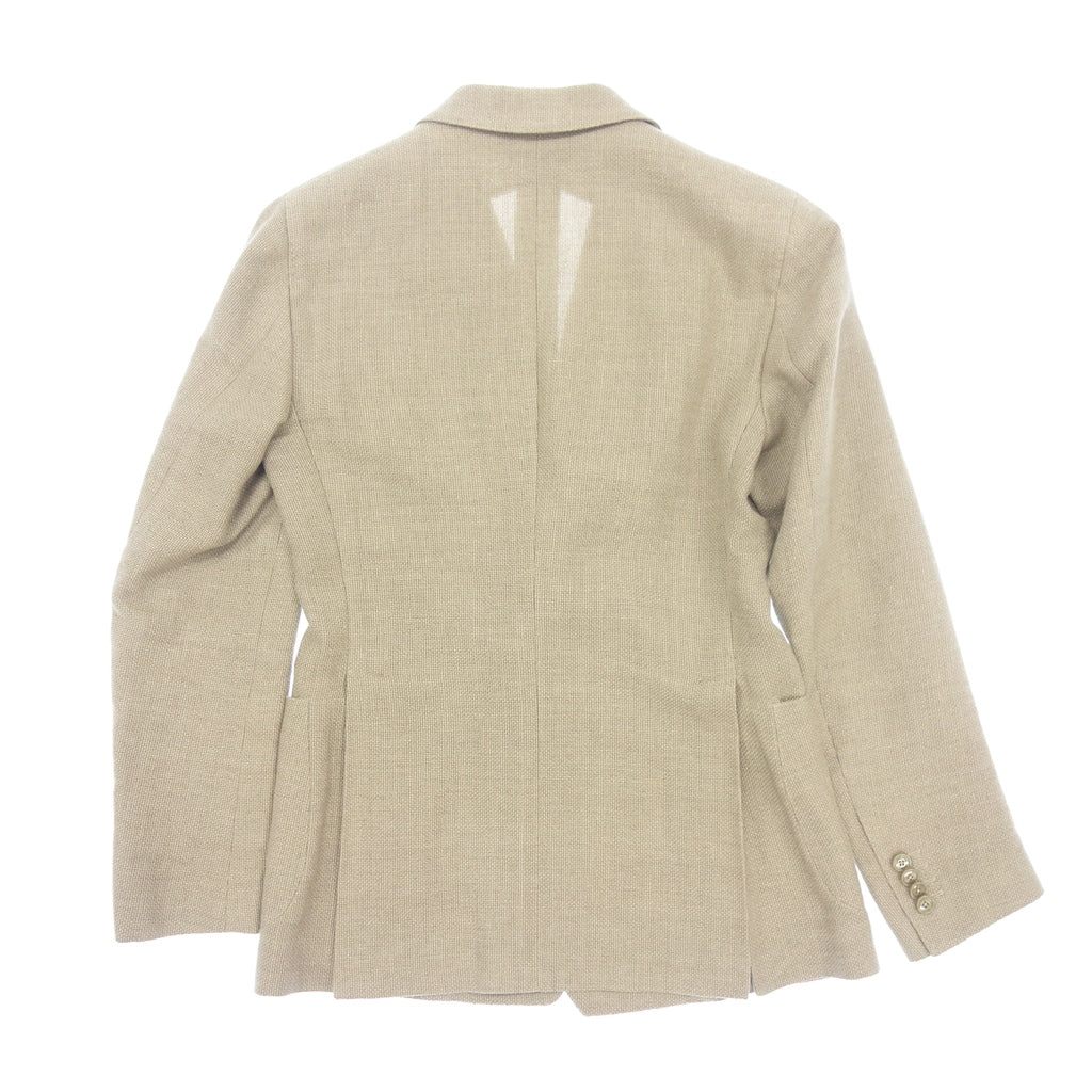 Good condition ◆ TAGLIATORE Tailored Jacket 6B Double Breasted Wool Linen 1SGG20Z Men's Size 44 Beige TAGLIATORE [AFB34] 