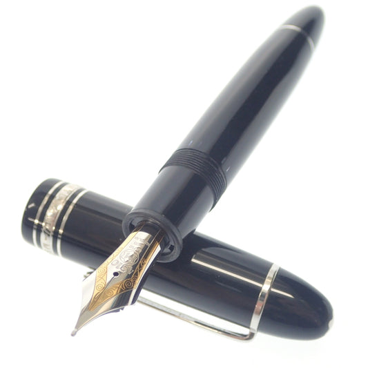 美品◆モンブラン マイスターシュテック 万年筆 プラチナライン 149 ペン先 Au750 吸引式 MONTBLANC MEISTERSTUCK Platinum【AFI1】