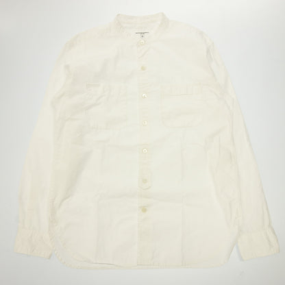 Used ◆ Engineered Garments Shirt Band Collar Men's White S ENGINEERED GARMENTS [AFB29] 