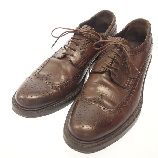 二手 ◆ Santoni 皮鞋 wingtip 6936 男士棕色 尺寸 6 Santoni [AFC31] 