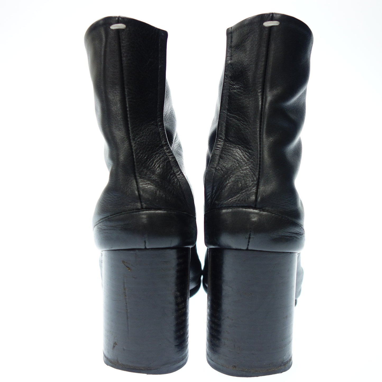 二手 ◆ Maison Margiela 皮革靴 Tabi Tabi 女式 39.5 黑色 Maion Margiela [AFC4] 