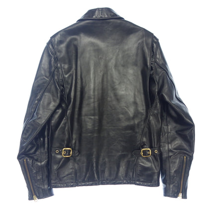 Good Condition◆SCHOTT Single Riders Jacket Leather Horsehide 689H Men's Size 36 Black SCHOTT [AFG1] 