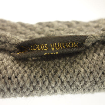 Used Louis Vuitton knit hat 100% wool Gray LOUIS VUITTON [AFI20] 