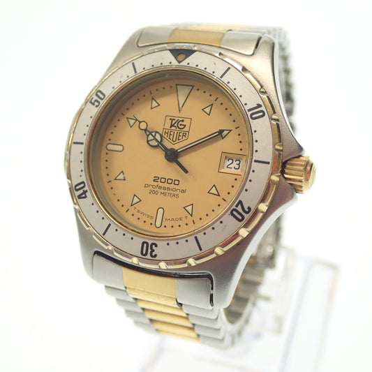 Used ◆TAG Heuer watch 974.013F 2000 Series Professional 200M Date Quartz Silver x Gold TAG HEUER [AFI2] 