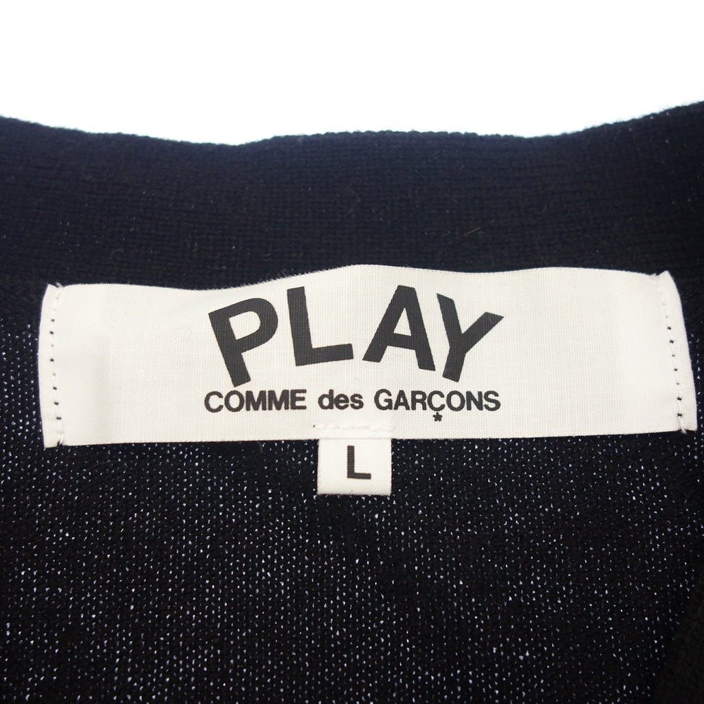 状况良好◆PLAY COMME des GARCONS 羊毛衫男式黑色 L 码 PLAY COMME des GARCONS [AFB51] 