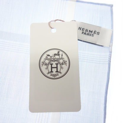 和新的一样◆爱马仕手帕 100%棉 蓝色 带盒子 HERMES [AFI16] 