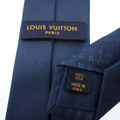 Used ◆Louis Vuitton tie monogram MR0261 silk blue LOUIS VUITTON [AFI17] 