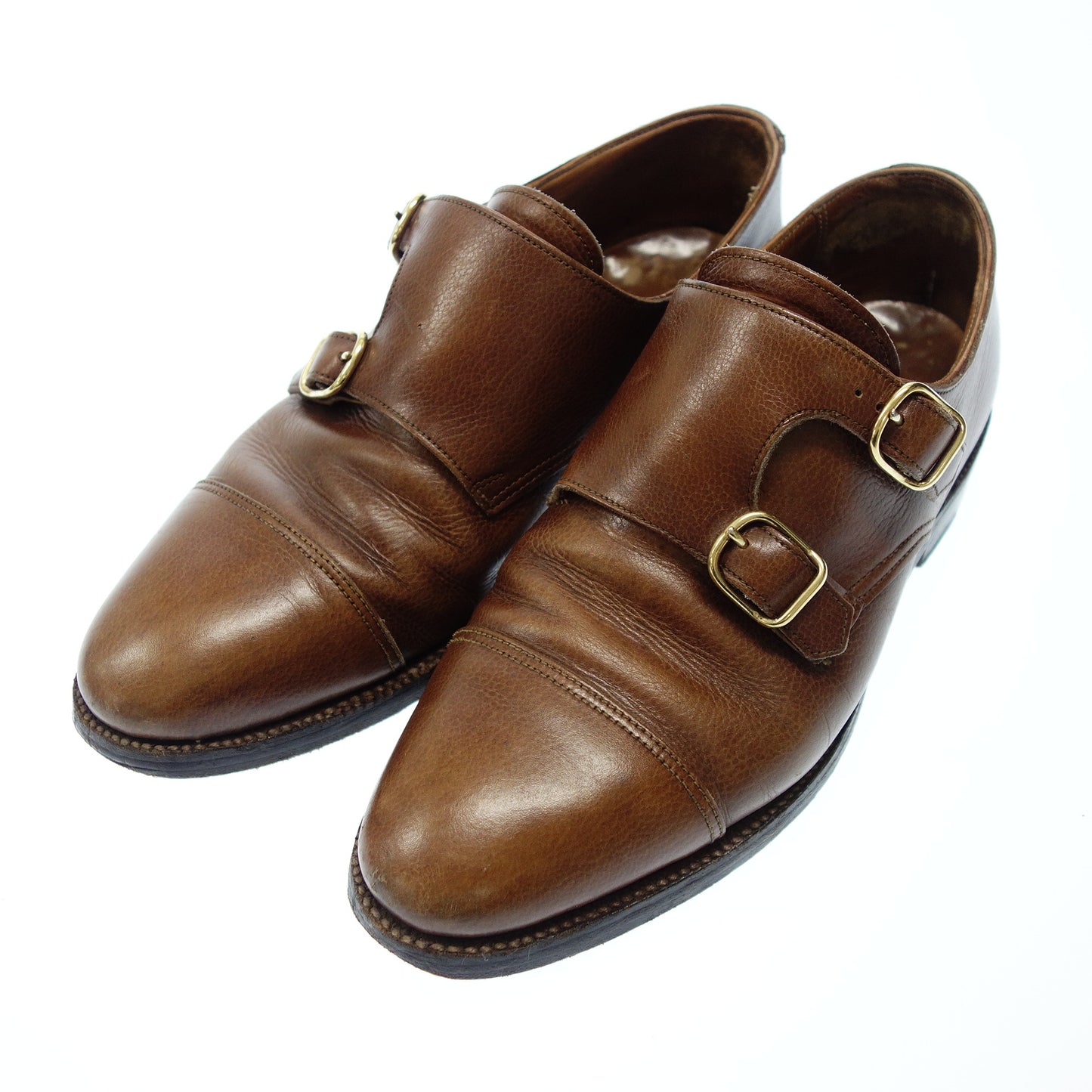 二手 ◆John Lobb 双搭扣鞋 William Old Logo 236 Last 男式 5.5 棕色 JOHN LOBB WILLIAM [AFC20] 