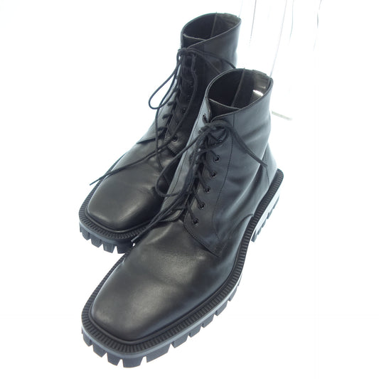 Balenciaga Leather Boots Square Toe 579684 Men's Black 41 BALENCIAGA [AFD9] [Used] 