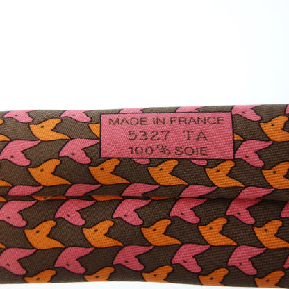 Very beautiful item◆Hermes tie all over pattern silk 5327 multicolor HERMES [AFI17] 