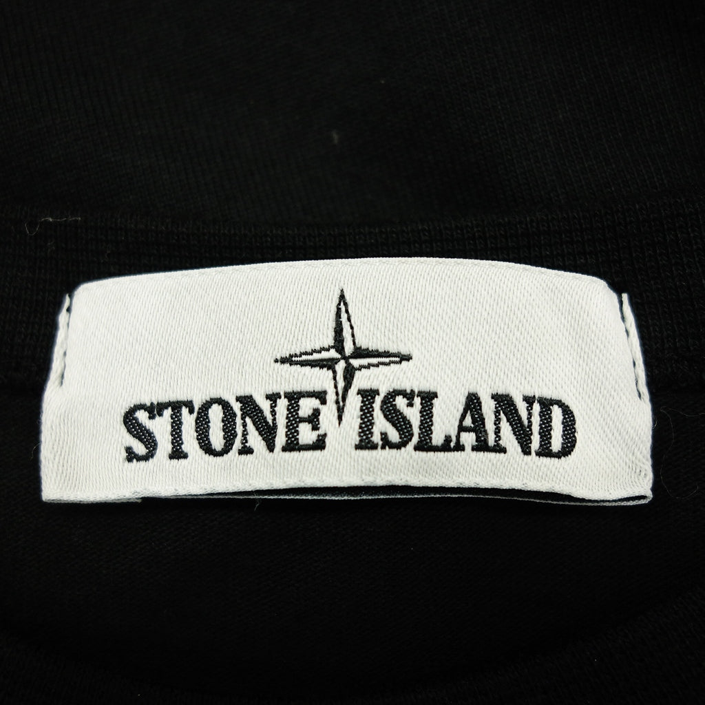 Good Condition◆Stone Island Sweat Genuine Men's L Size Black 721564450 STONE ISLAND [AFB39] 