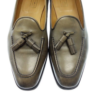 Very good condition ◆ Edward Green Lowndes Tassel Loafer Men's Green Size 7.5 EDWARD GREEN [AFD9] 