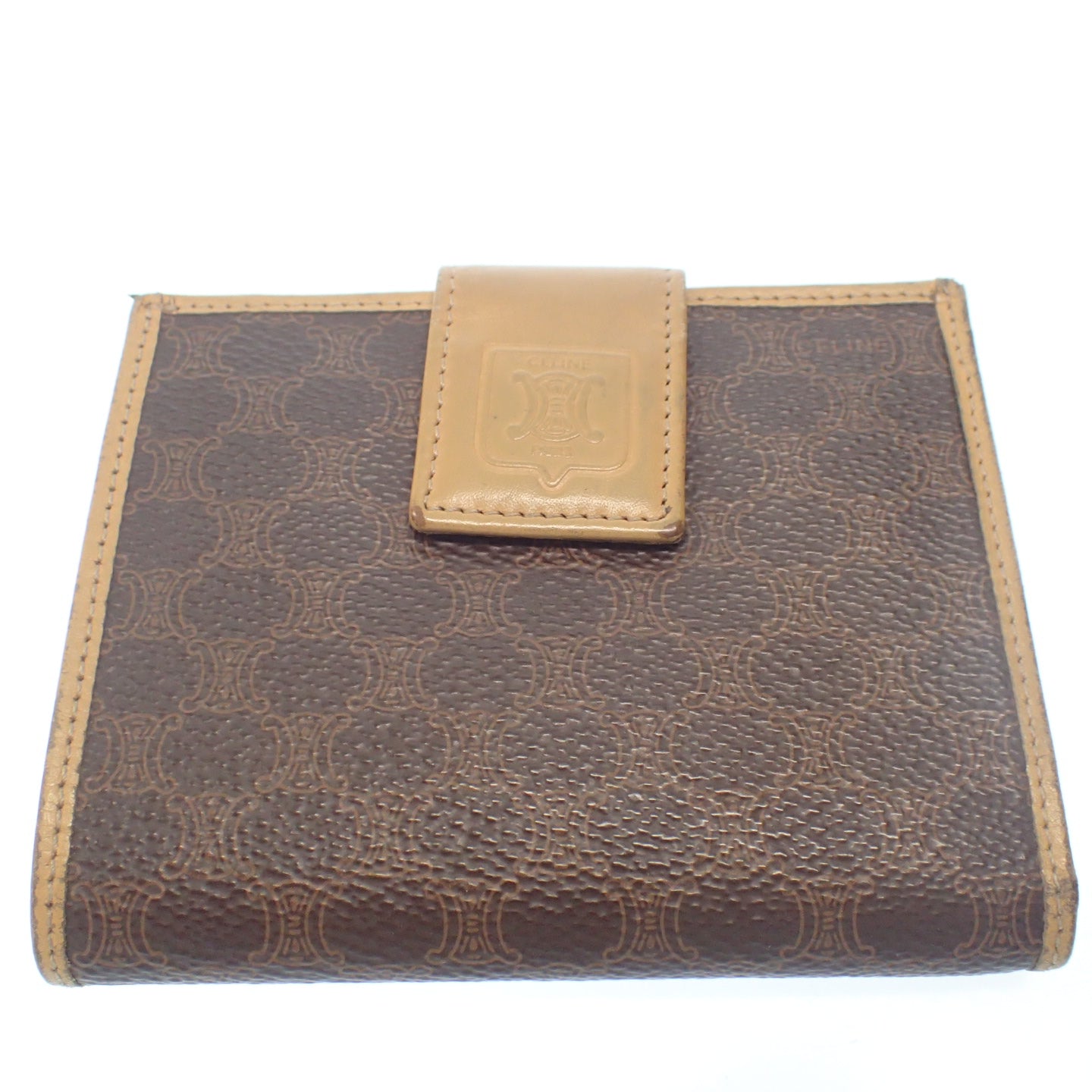 Good condition ◆ Celine Vintage Bifold Wallet Macadam Clasp M14 CELINE [AFI15] 