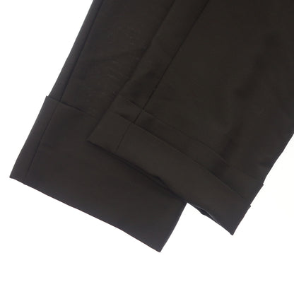 Very good condition ◆ Fendi Wide Pants FR6037 S9A Mohair Blend Black Size 42 Women's FENDI [AFB11] 