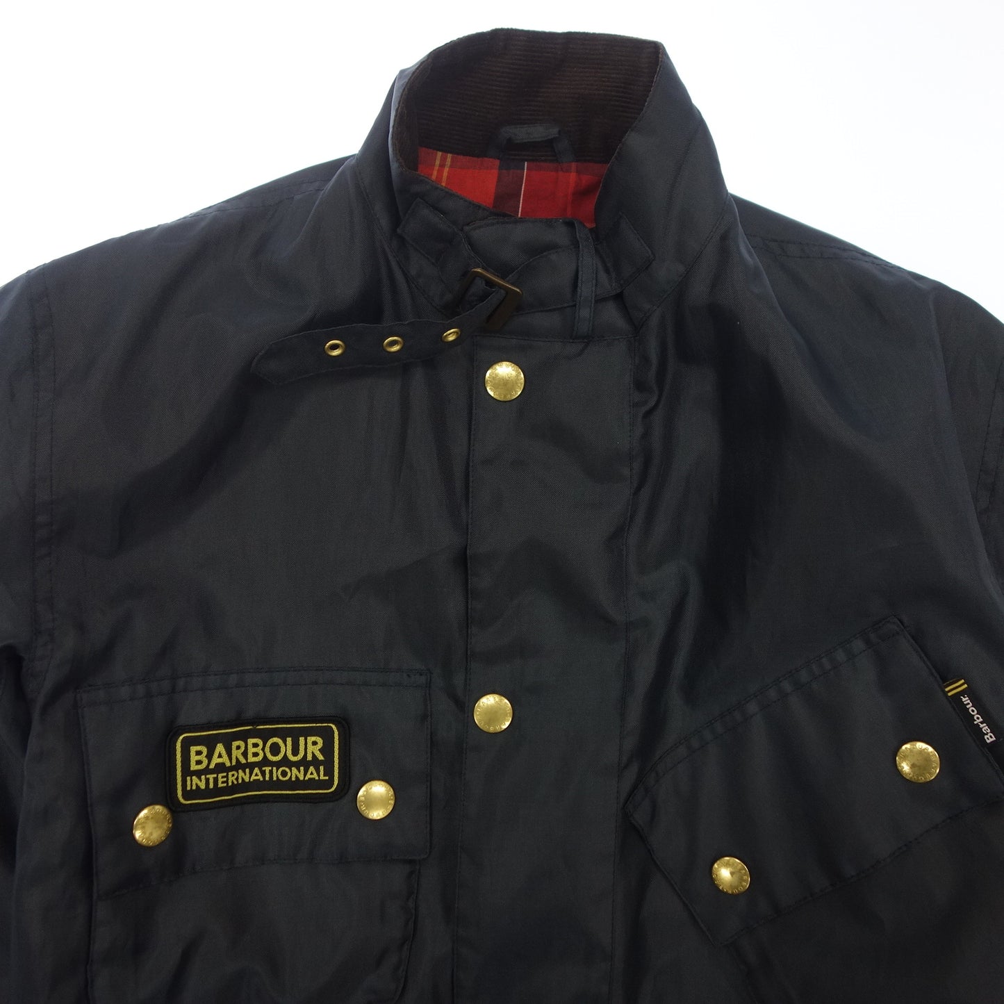 バブアー インターナショナル ジャケット ナイロン メンズ S ネイビー Barbour International【AFB7】【中古】