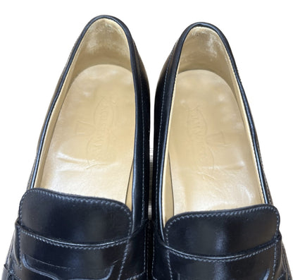 Good condition ◆ JM Weston Women's Leather Shoes Loafers 180 Black 4.5D JMWESTON 