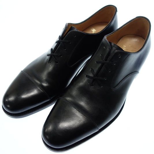 42ND ROYAL HIGHLAND Navy Collection Cap Toe Leather Shoes Straight Tip with Shoe Tree Men's 8 Black 42nd Royal Highland [AFC55] [Used] 