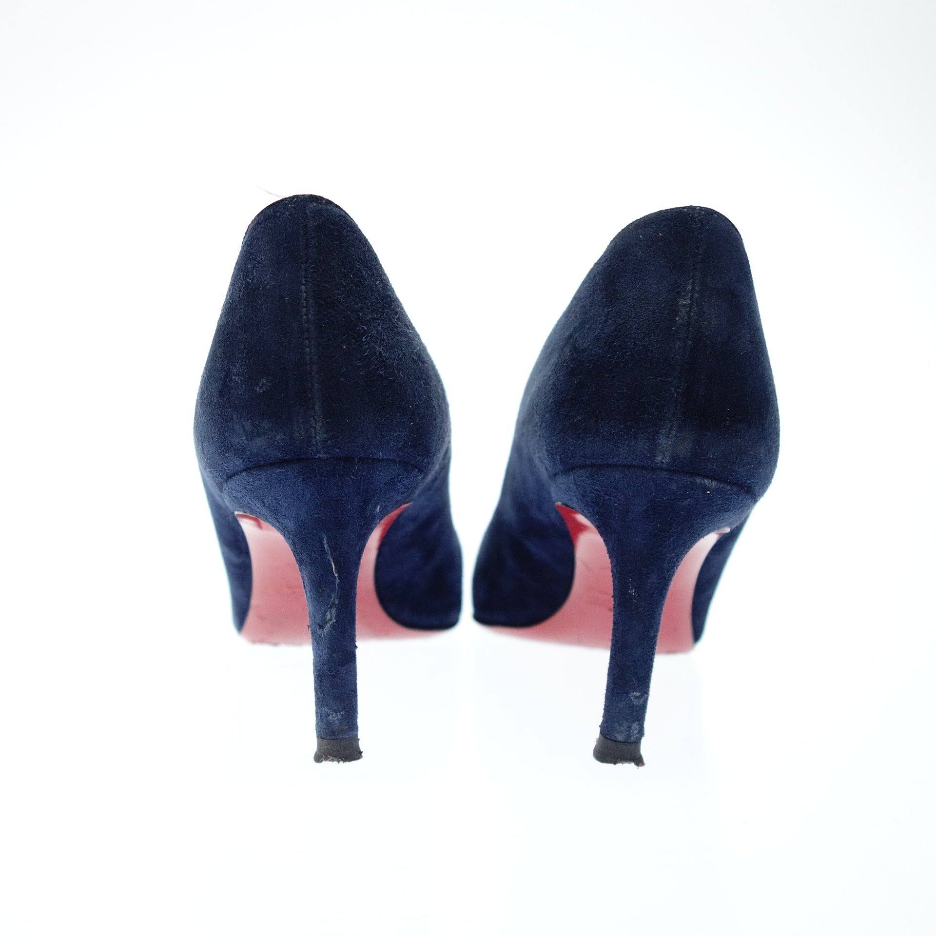 Christian Louboutin ネイビー ハイヒール Authenticated Christian Louboutin Daffodile Peep Toe Blue
