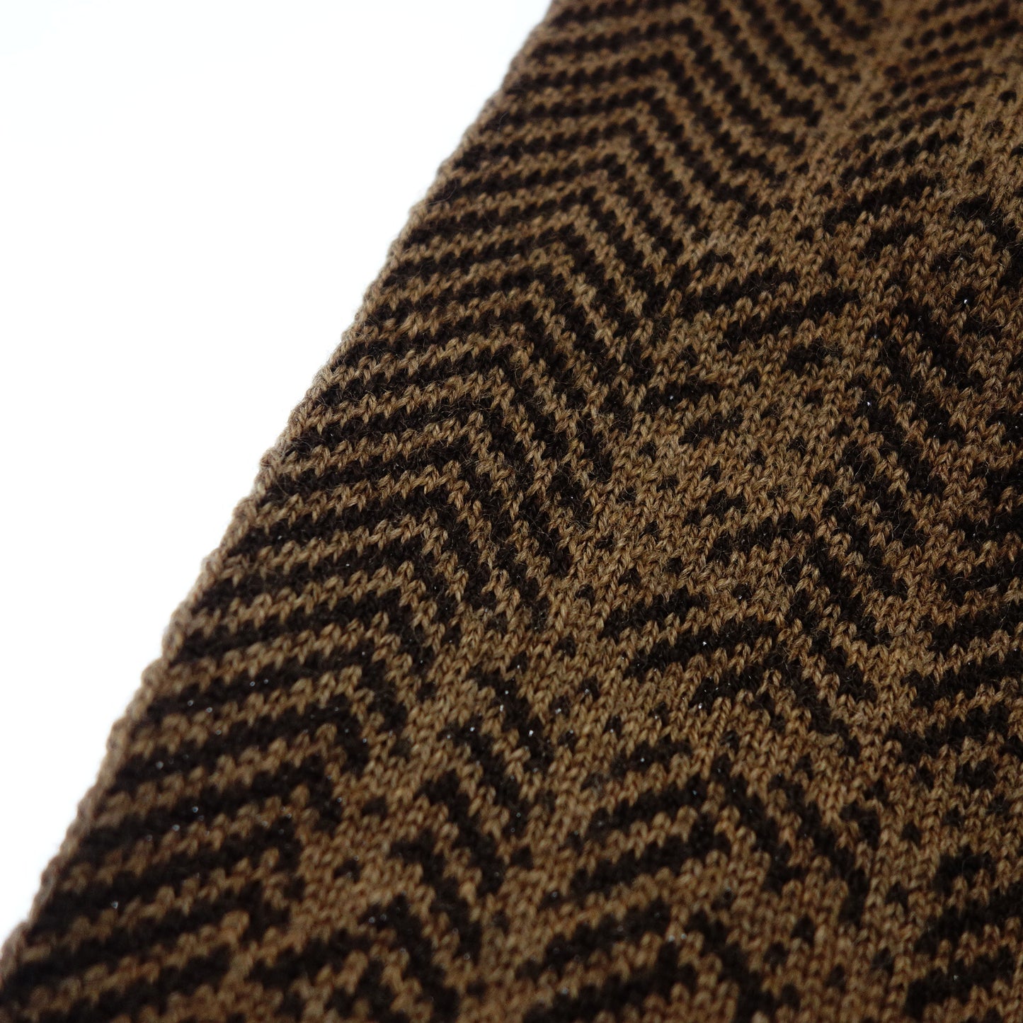 Fendi muffler 100% wool brown FENDI [AFI22] [Used] 