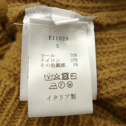 Very good condition◆Etudes knit sweater men's brown S Etudes [AFB6] 