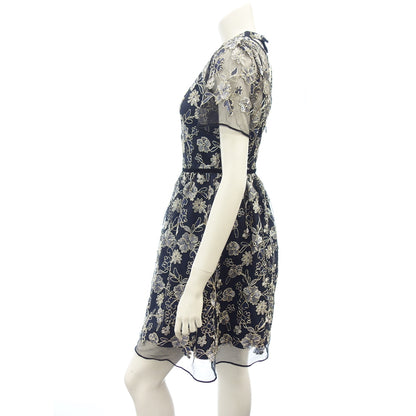 Very beautiful item◆LiLyBrown Floral Pattern Dress Women's Size 1 Navy LiLyBrown [AFB4] 