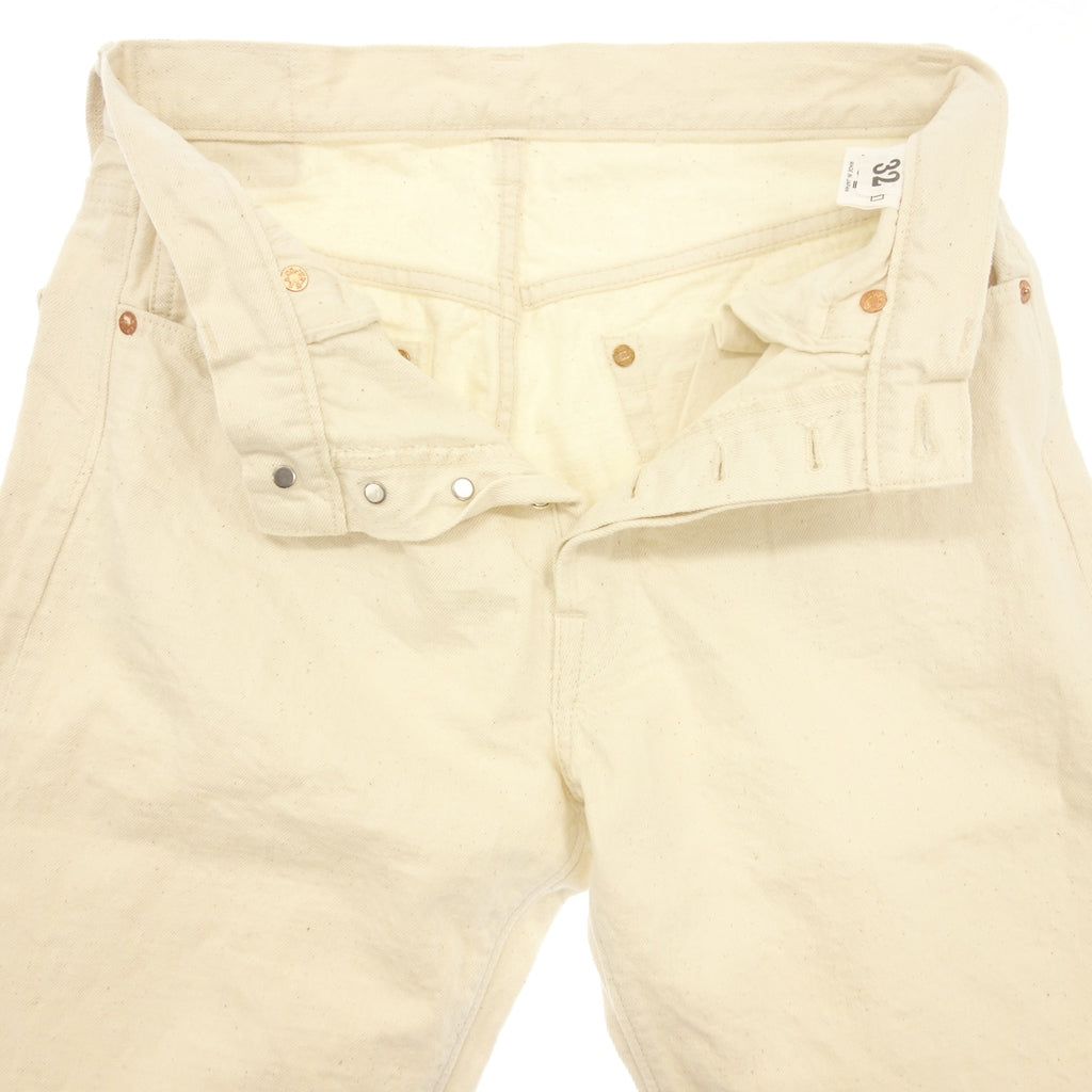 Good Condition◆Warehouse Denim Pants Lot900XX Slim Men's Ecru White Size W32 L32 WAREHOUSE &amp; CO. SLIM [AFB37] 