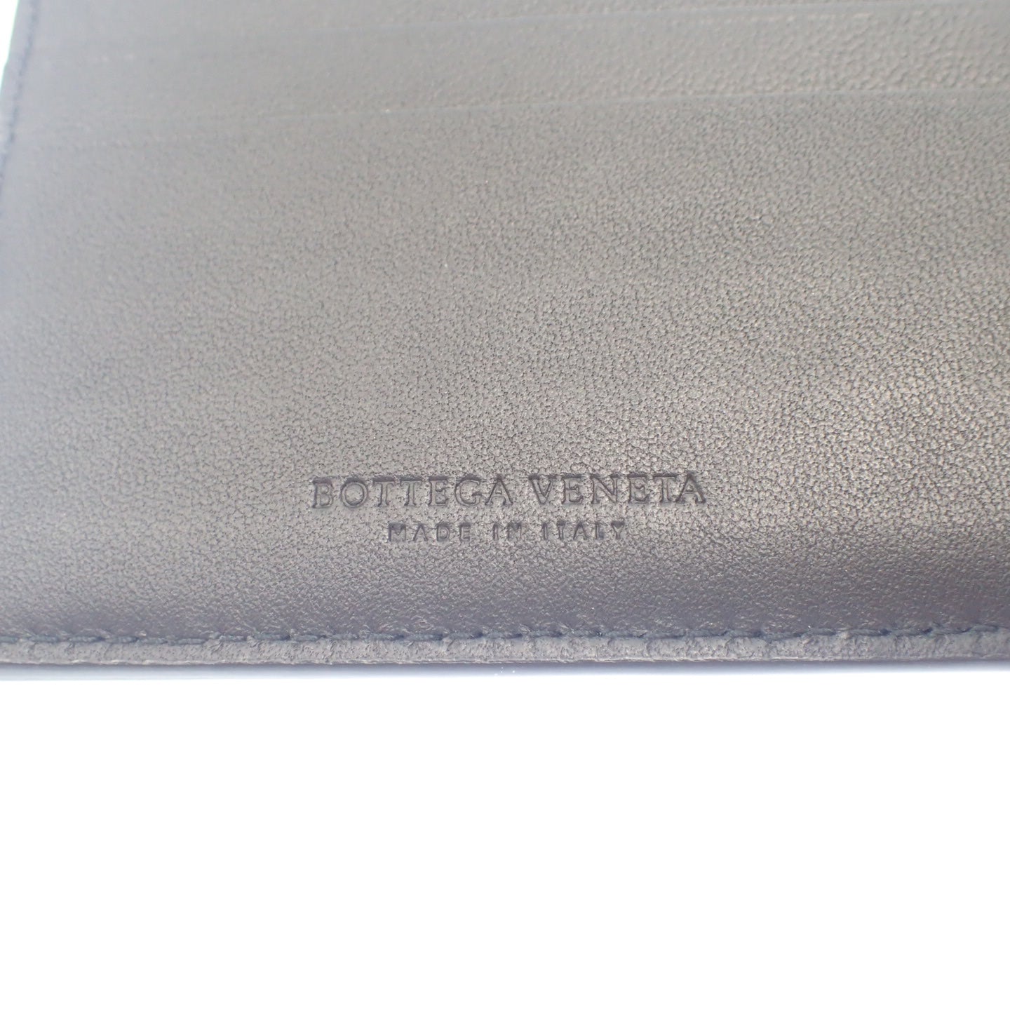 極美品◆ボッテガヴェネタ 折り畳み財布 マキシイントレチャート レザー コンパクトウォレット BOTTEGA VENETA【AFI4】