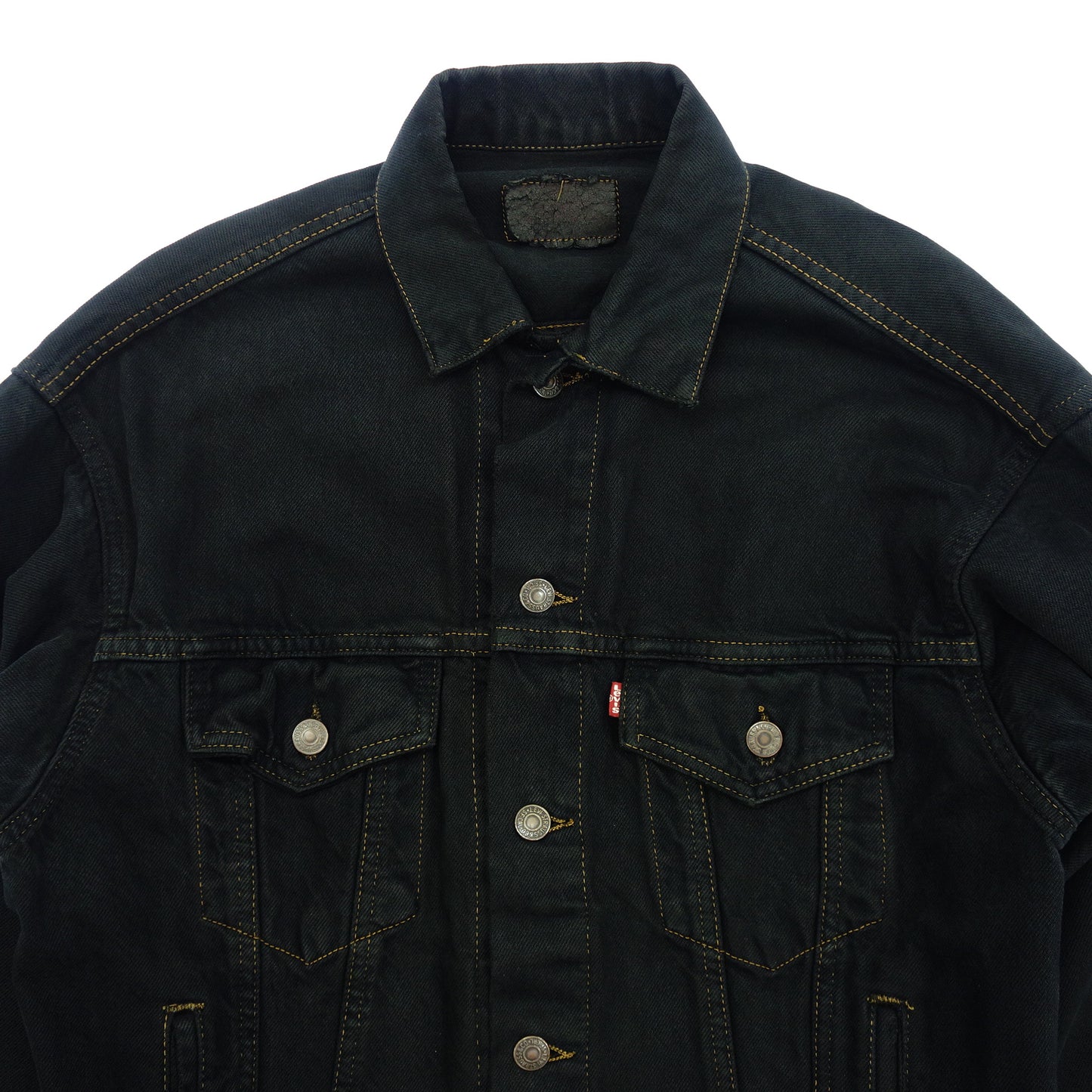 中古◆リーバイス デニムジャケット 4thタイプ ボタン裏 755 ヴィンテージ 後染め Levi's【AFB17】