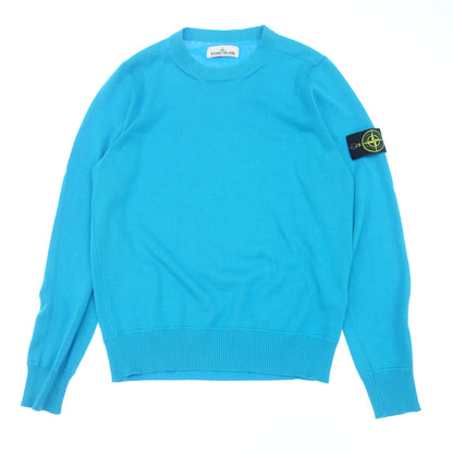 Stone Island Knit Sweater Shoulder Patch Men's Blue S STONE ISLAND [AFB16] [Used] 