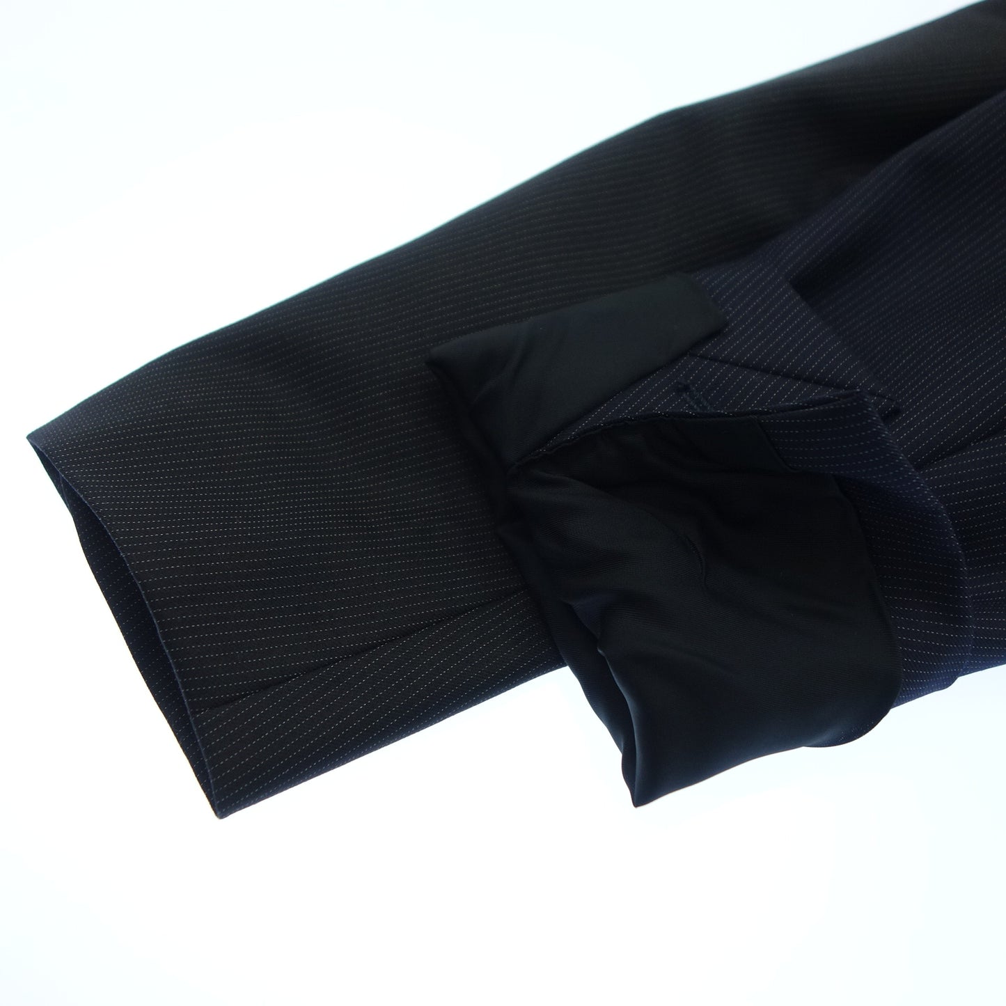 Good Condition◆Fendi Tailored Jacket Stripe 2B Navy Men's 44 Black x Navy FENDI [AFB29] 
