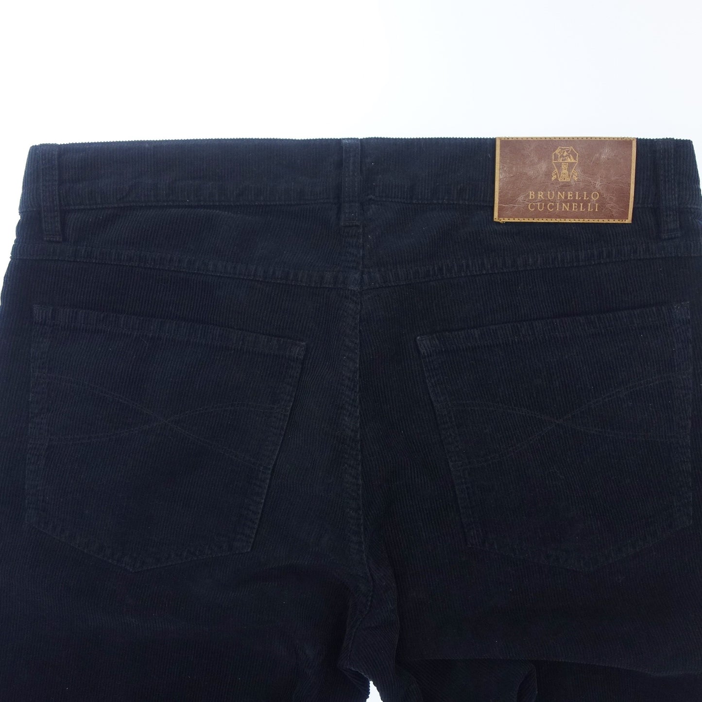 Brunello Cucinelli Button Fly Corduroy Pants 100% Cotton Men's 46 Navy BRUNELLO CUCINELLI [AFB43] [Used] 