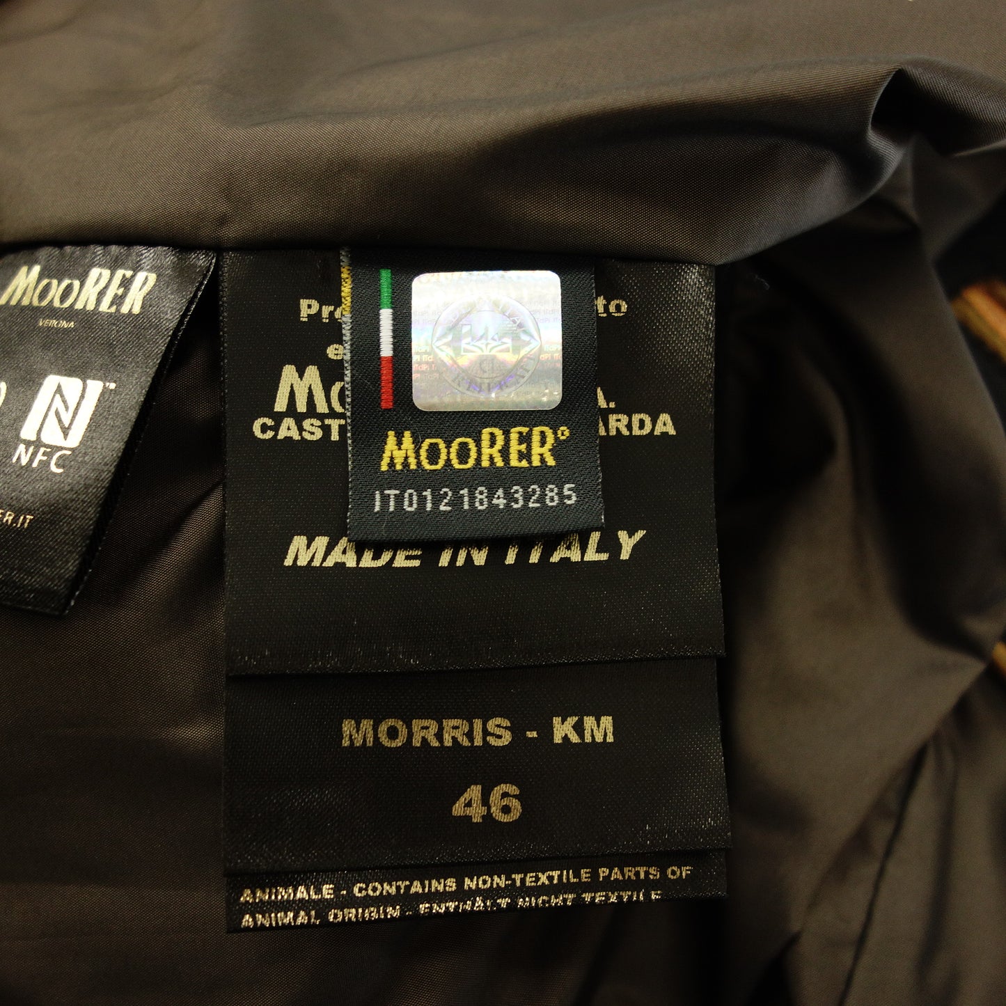 Good condition ◆Moorer Down Jacket Morris MORRIS KM Men's Gray Size 46 MOORER [AFA4] 