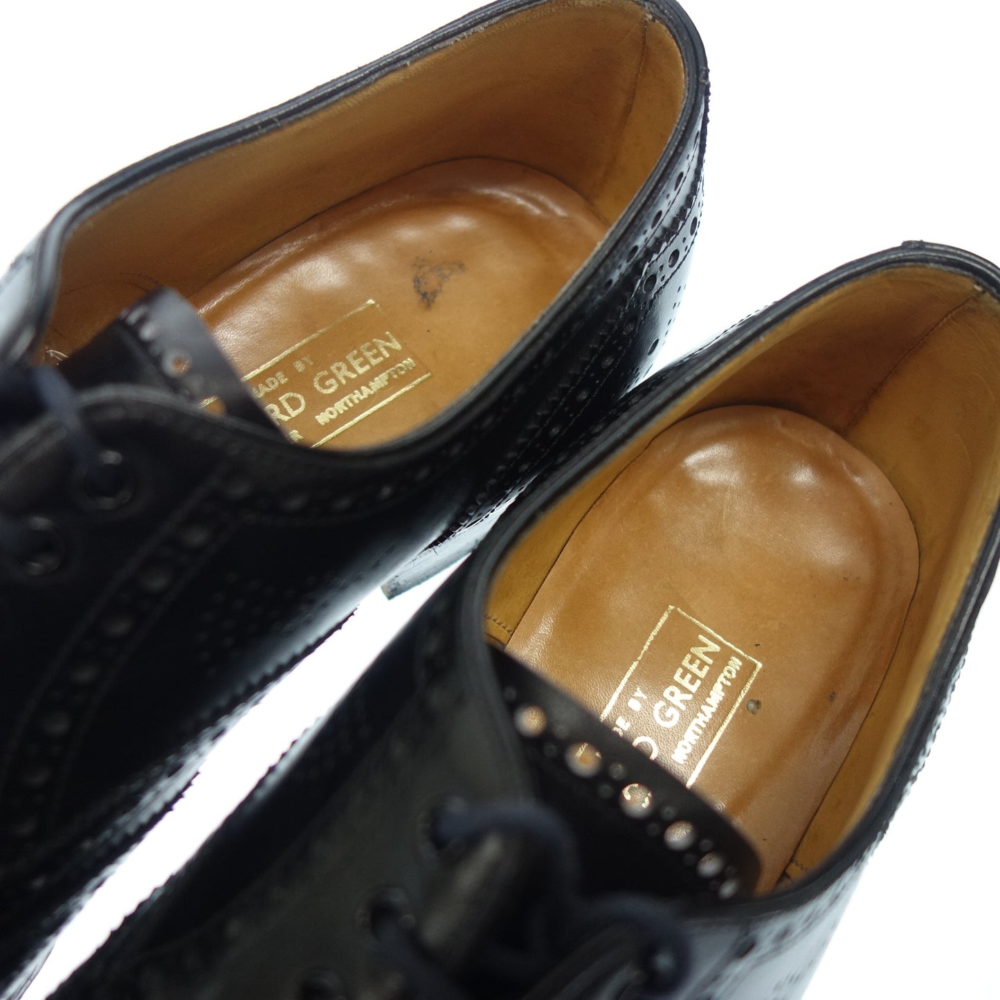 Good condition ◆ Edward Green Full Brogue EDWARD GREEN Men's Black [AFC47] 