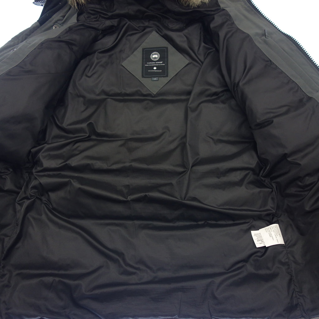 極美品◆カナダグース ブラックレーベル ダウンジャケット クラレンスコート メンズ グレー サイズL CANADA GOOSE BLACK  LABEL【AFA12】