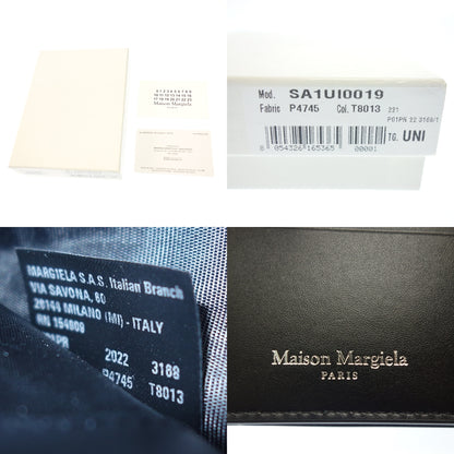 状况非常好 ◆ Maison Margiela 双折钱包 皮革翻盖钱包 SA1UI0019 黑色，带盒子 Maion Margiela [AFI18] 