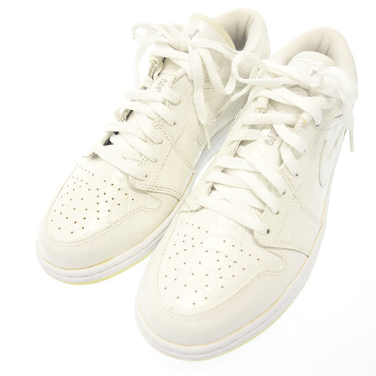 状况良好 ◆ 耐克运动鞋 Air Jordan 1 Retro Low Crocodile 309192-103 男士白色 28.0 厘米 NIKE AIR JORDAN 1 RETRO LOW CROCODILE [AFD1] 