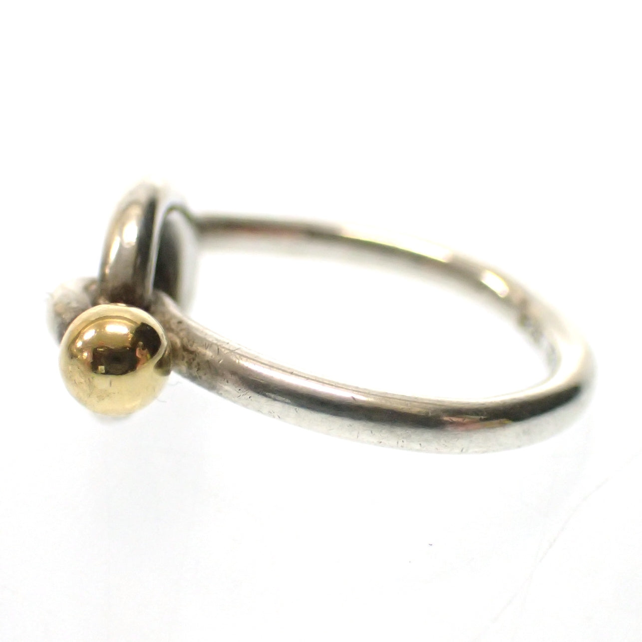 Beautiful item◆Tiffany Hook &amp; Eye Love Knot Ring 925×750 Silver No. 9 Tiffany&amp;Co [LA] 