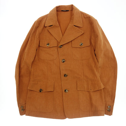 Hermes Jacket Cotton x Leather Men's 48 Camel HERMES [AFB23] [Used] 