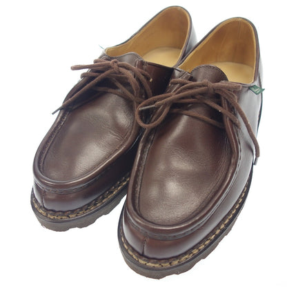 極美品◆パラブーツ レザーシューズ ミカエル チロリアン メンズ ブラウン カフェ サイズ38 Paraboot【LA】