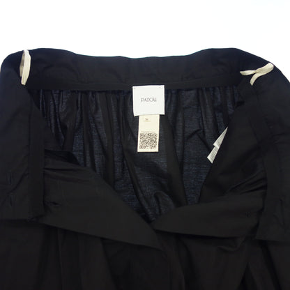 Good Condition◆Patou Long Skirt Tuck 22SA2-SK027-17 Black Size 36 Women's PATOU [AFB28] 