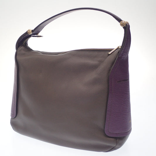 Good condition ◆ Furla one shoulder bag gray purple FURLA [AFE4] 