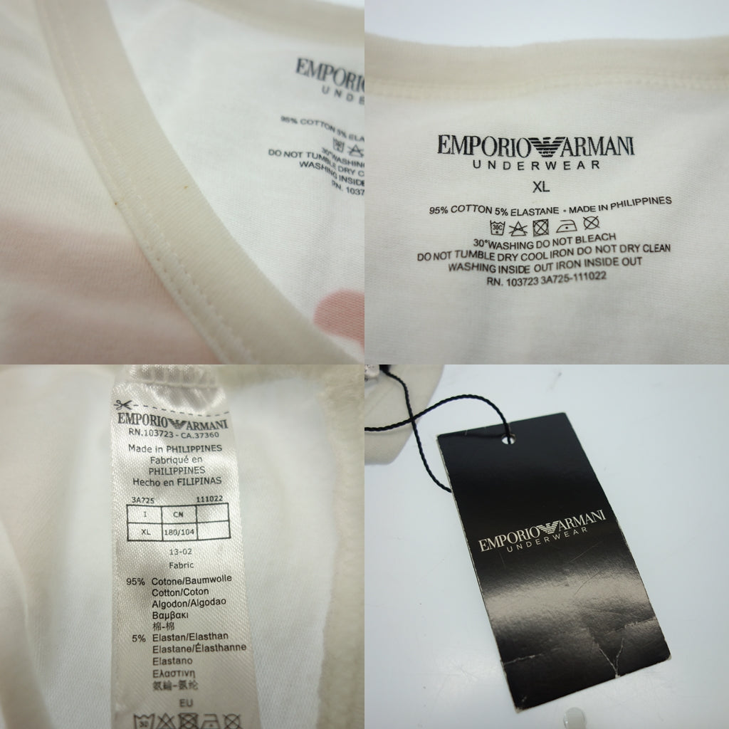 中古◆エンポリオアルマーニ アンダーシャツ サイズXL ホワイト メンズ EMPORIO ARMANI【AFB12】