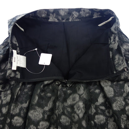 Very beautiful item ◆ Rene all-over pattern skirt ladies black x gray size 36 Rene [AFB7] 