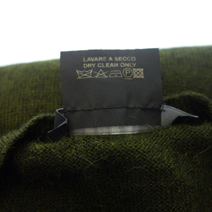 状况良好◆ 古驰针织毛衣 V 领驼色丝绸男士绿色 M GUCCI [AFB53] 