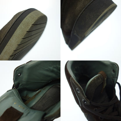 Good condition ◆ Louis Vuitton leather sneakers high-cut suede LV logo men's 8 multicolor LOUIS VUITTON [AFC54] 