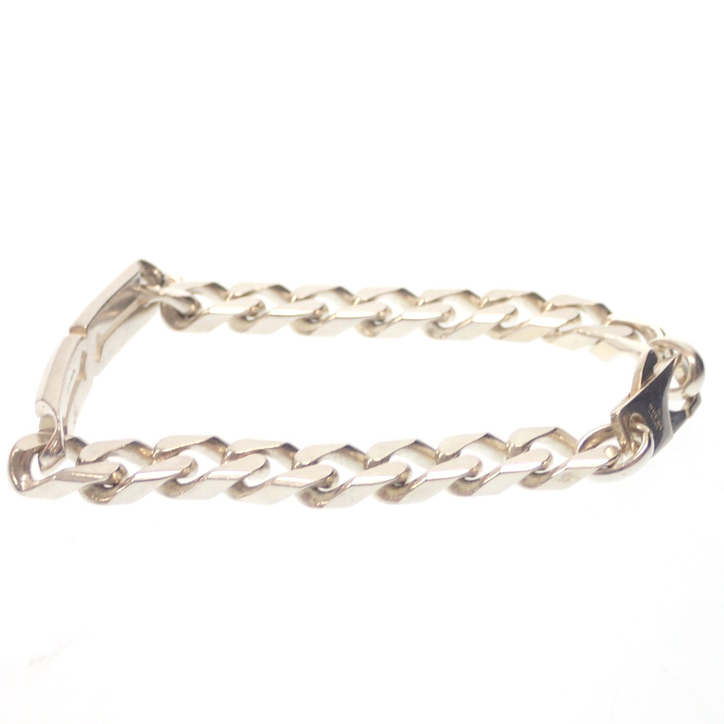 Good condition ◆ Gucci Bracelet G Hardware Chain SV925 Silver Size 17 GUCCI [LA] 