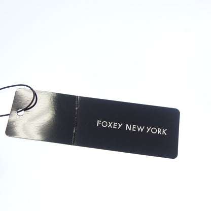 像全新一样 ◆ FOXEY NEW YORK T 恤丝带针织 36331 女式黑色尺码 40 FOXEY NEW YORK [AFB52] 